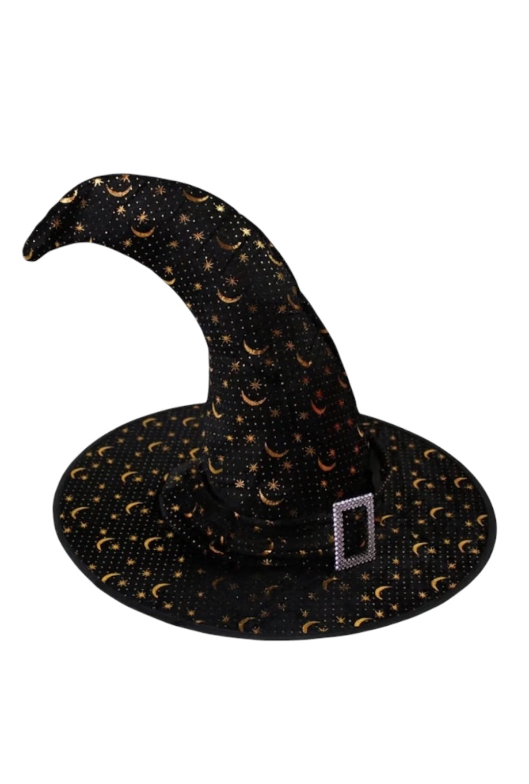 Black & Gold Celestial Witch Hat