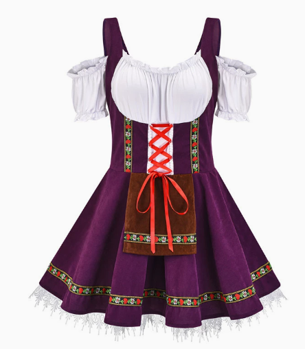 Heike Dark Purple Oktoberfest Costume OCW86