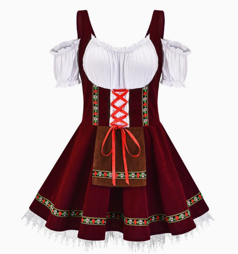 Heike Dark Red Oktoberfest Costume OCW82