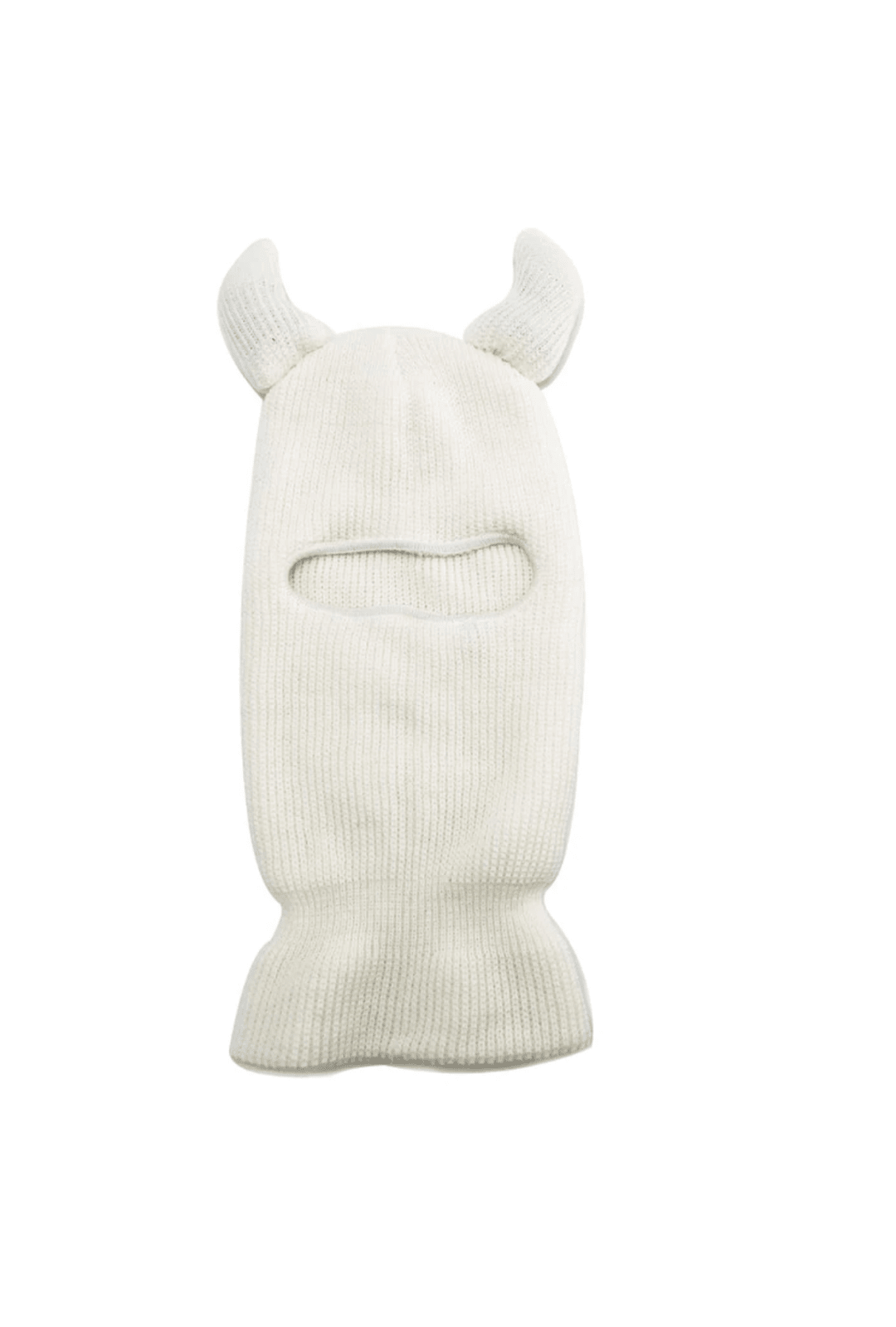 White Devil Horn Balaclava