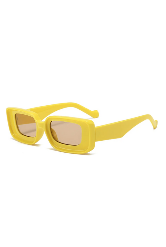 Yellow Rectangle Glasses