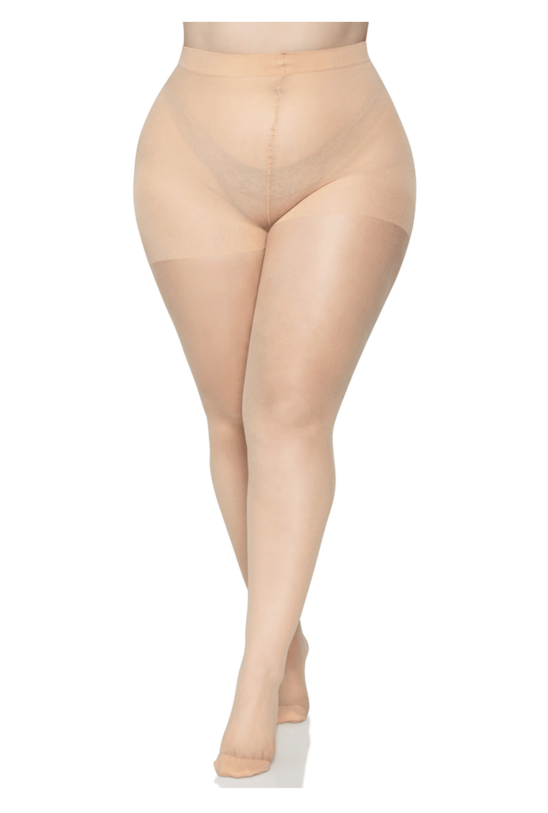 Nude Sheer Pantyhose with Back Seam PLUS SIZE – Hurly-Burly