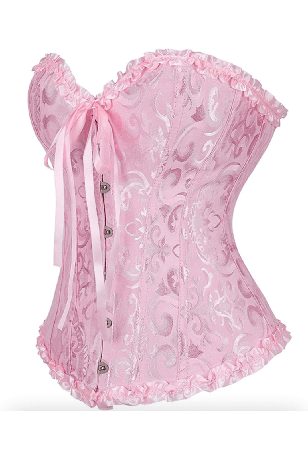 Classic Pink Busk Closure Corset