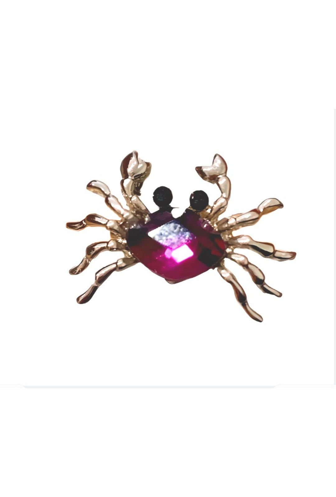 Purple Crab Brooch