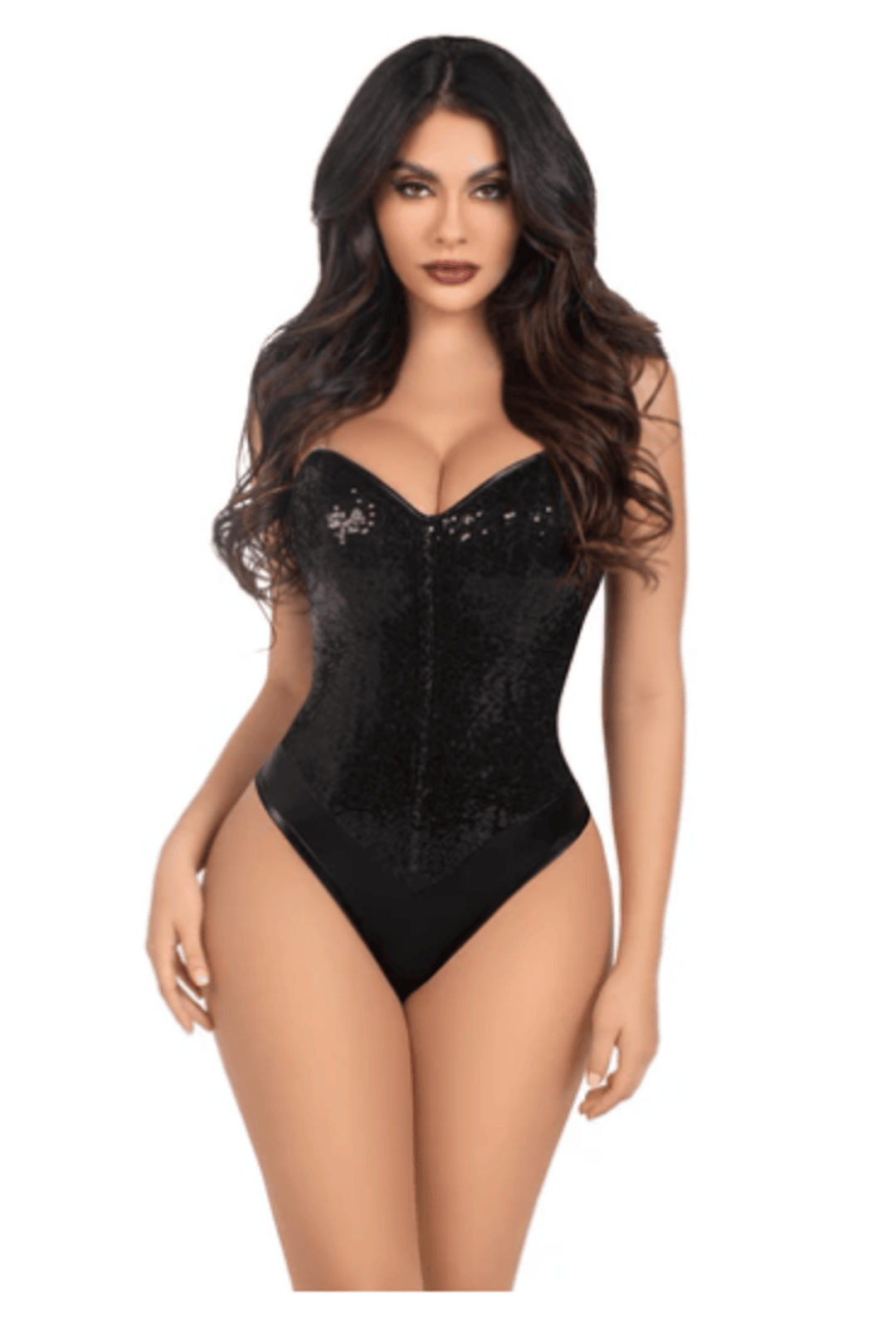 Black Sequin Bodysuit