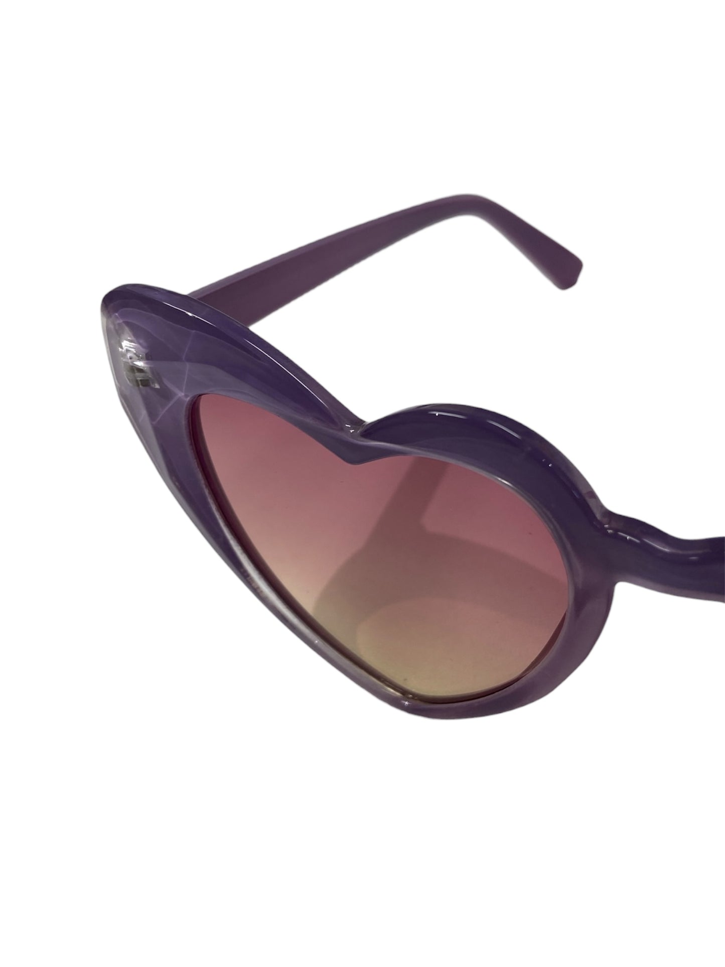 Lavender Ombre Bevel Heart Fashion Glasses