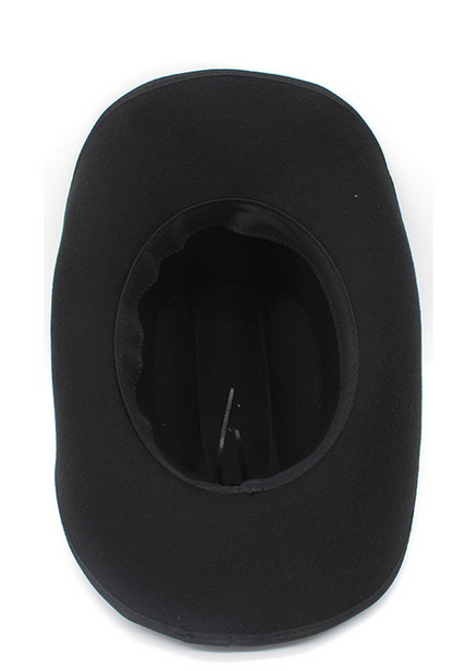 Black Cowboy Hat with Pleather Band