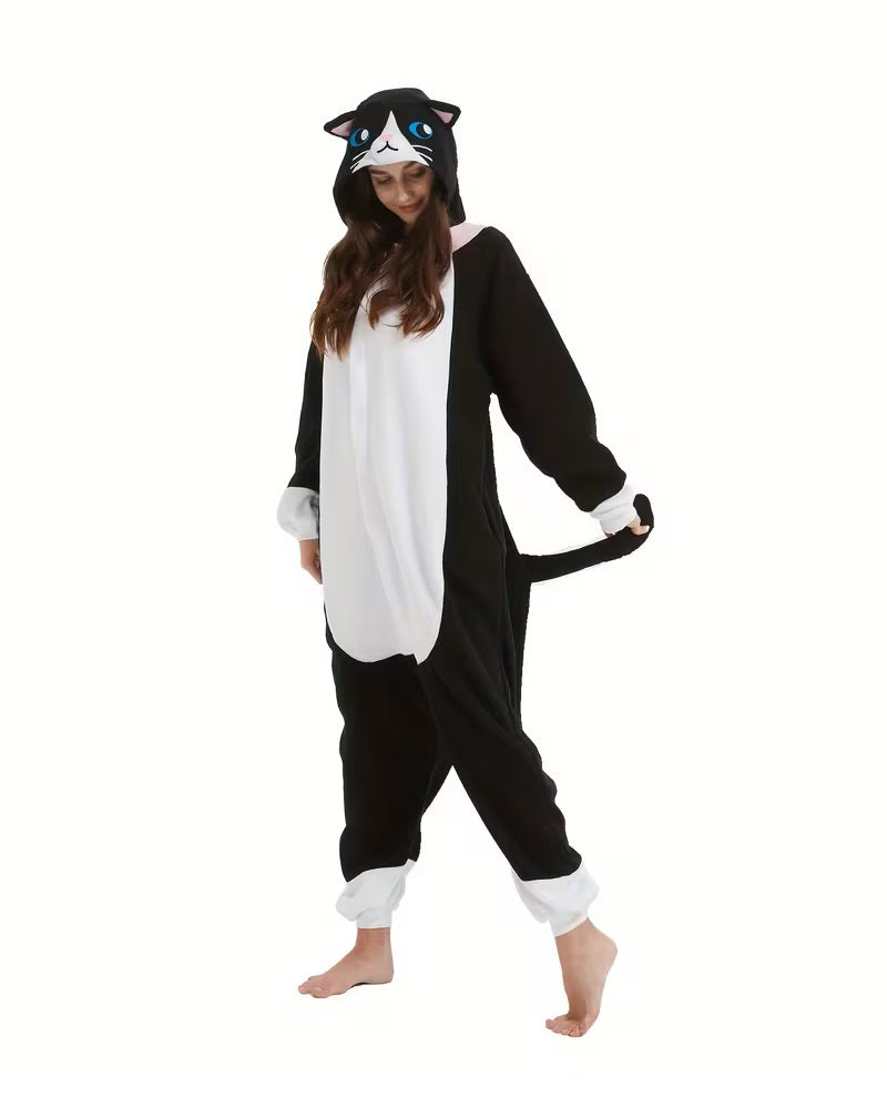 Deluxe Black Kitten Onesie