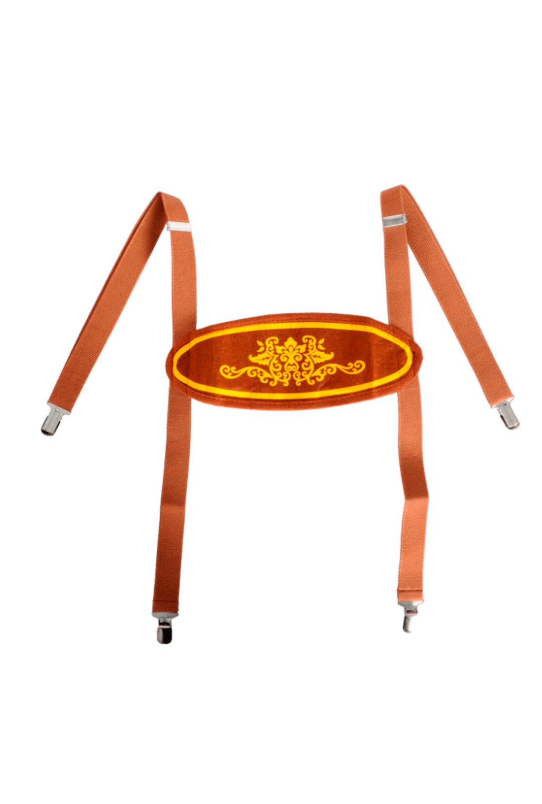 Brown and Gold Oktoberfest Suspenders