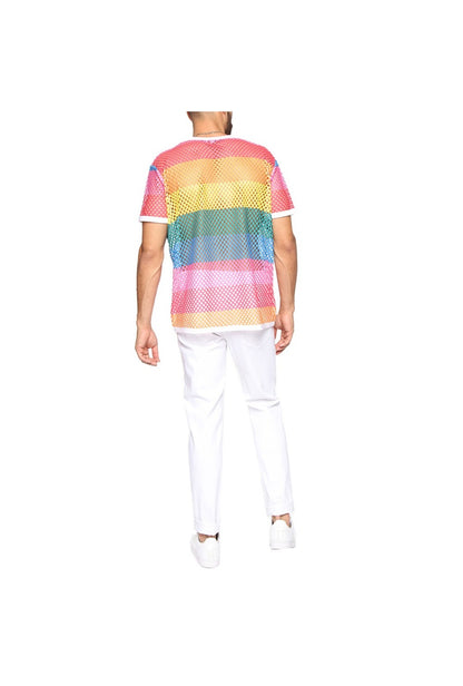 Rainbow Mesh Net T-Shirt
