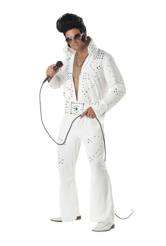 Men's White Elvis Jumpsuit