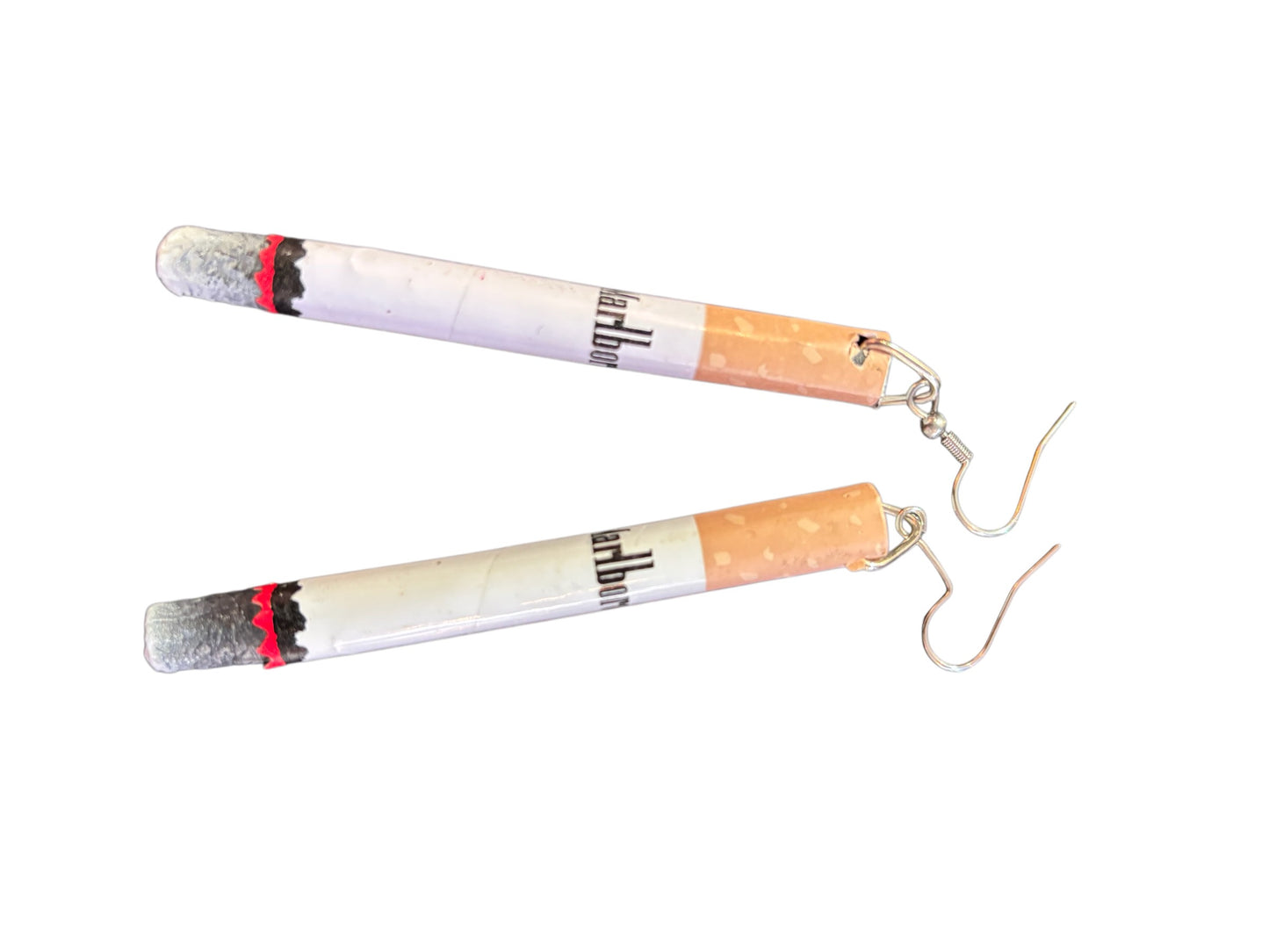 Fake Cigarette Earrings
