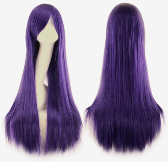 Deep Purple Long Straight Cosplay Wig