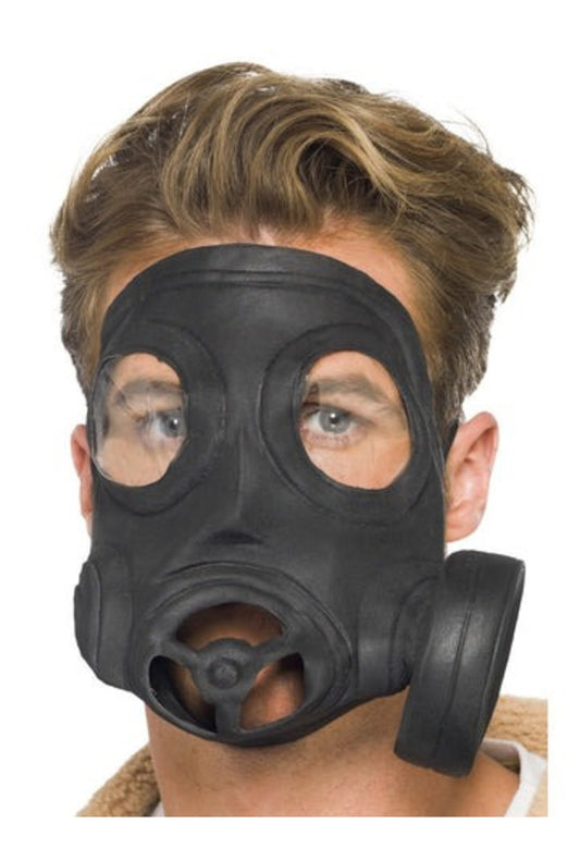 Black Latex Gas Mask