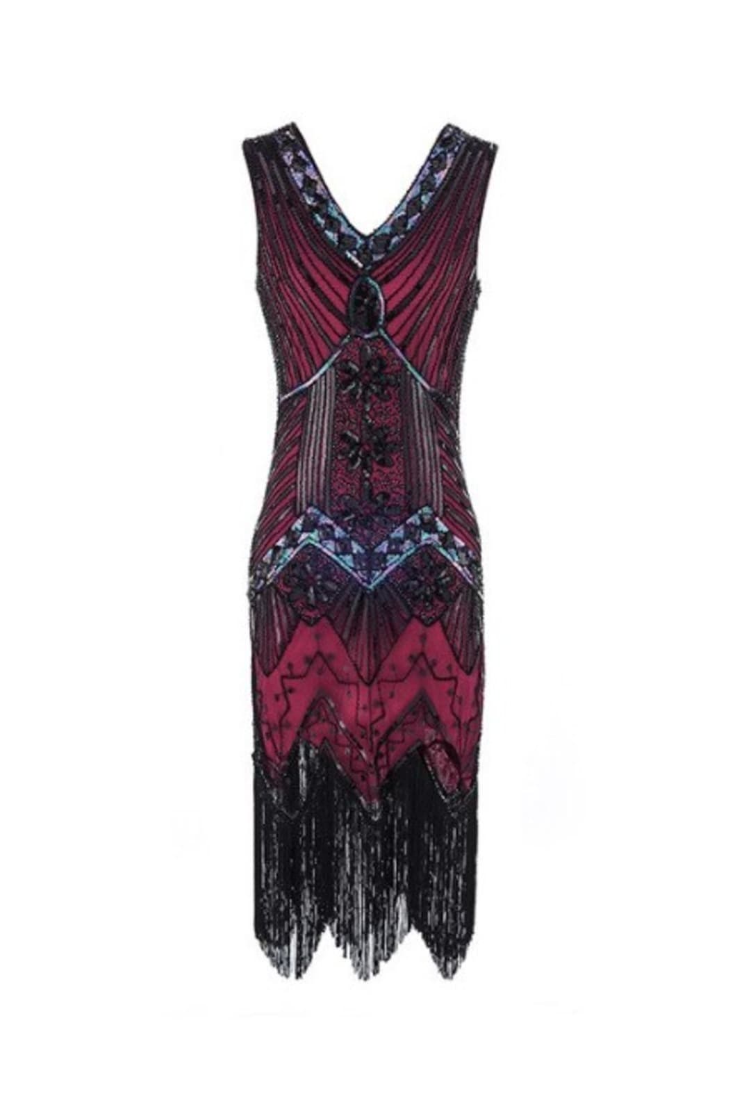 Pink Sequined 1920's Gatsby Dress