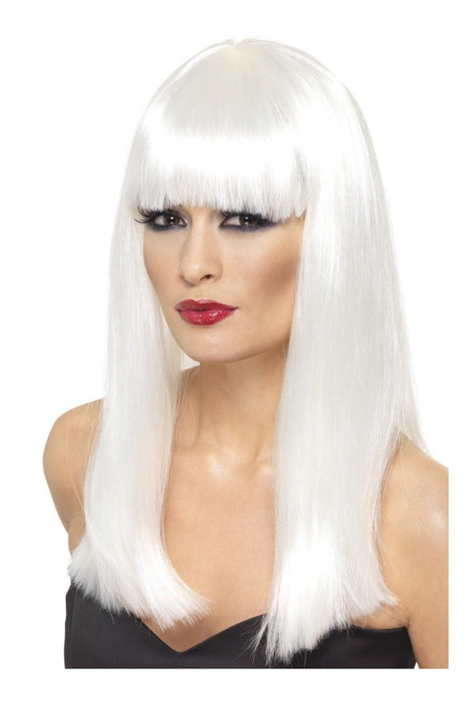 Long White Glamourama Wig