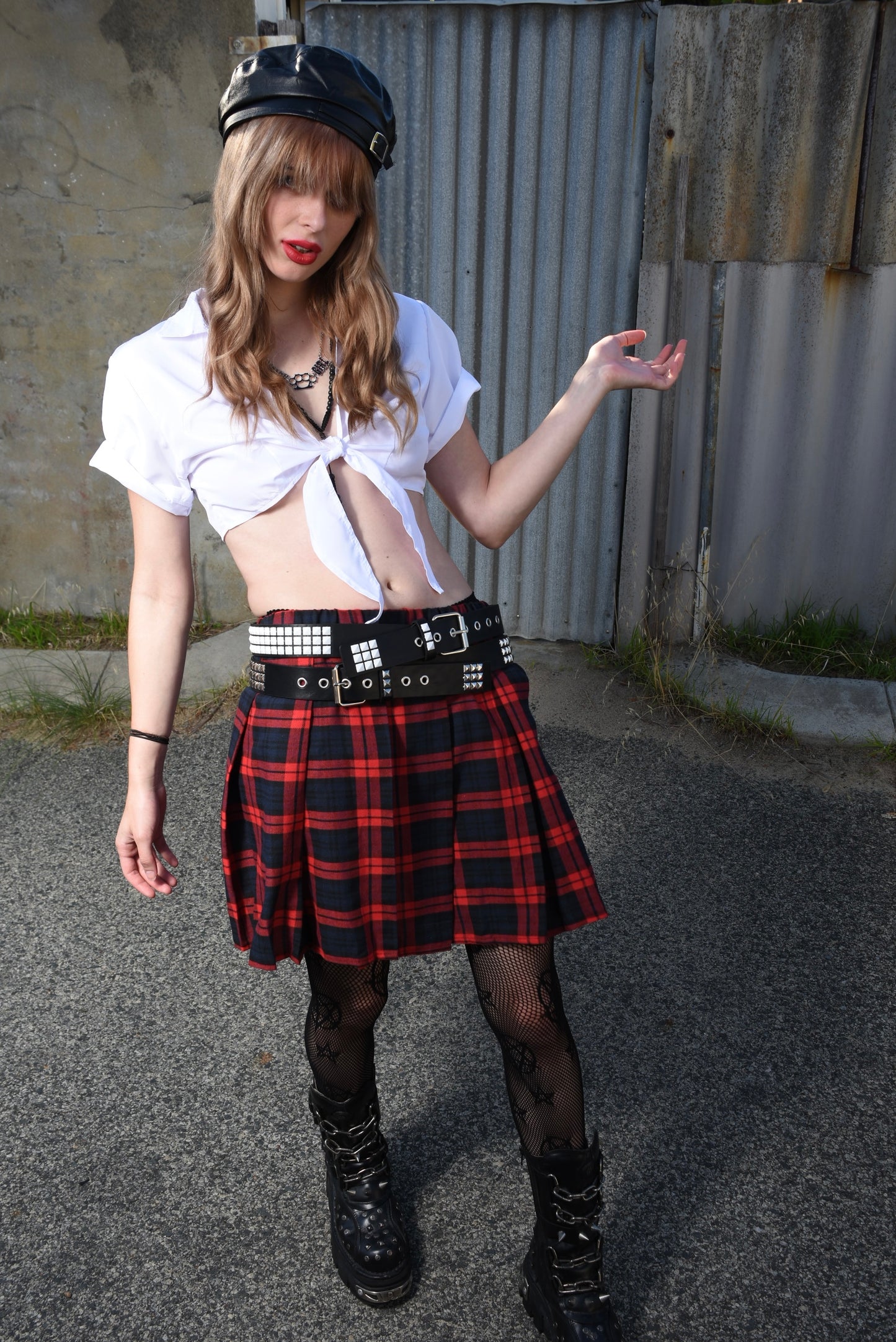 School Girl Costume with Tie Top