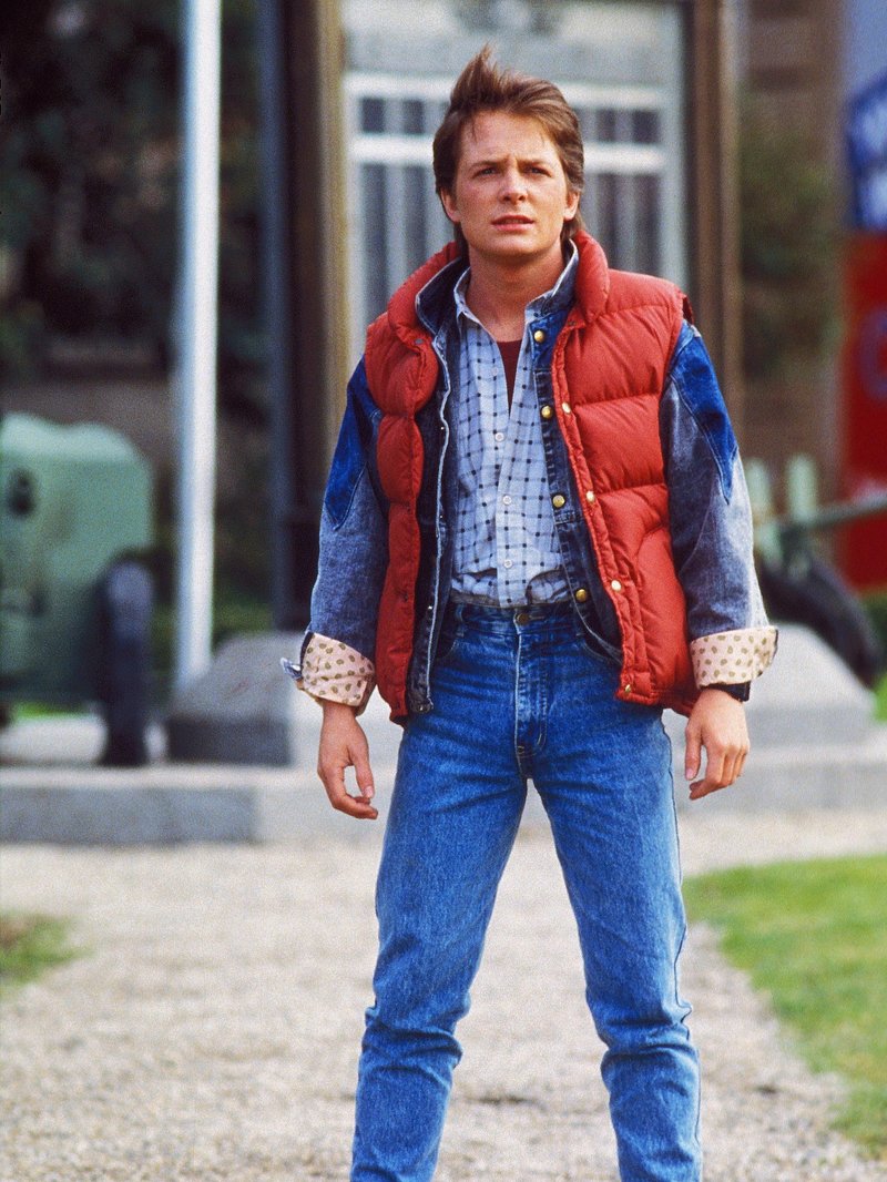 Marty McFly Red Puffer Vest