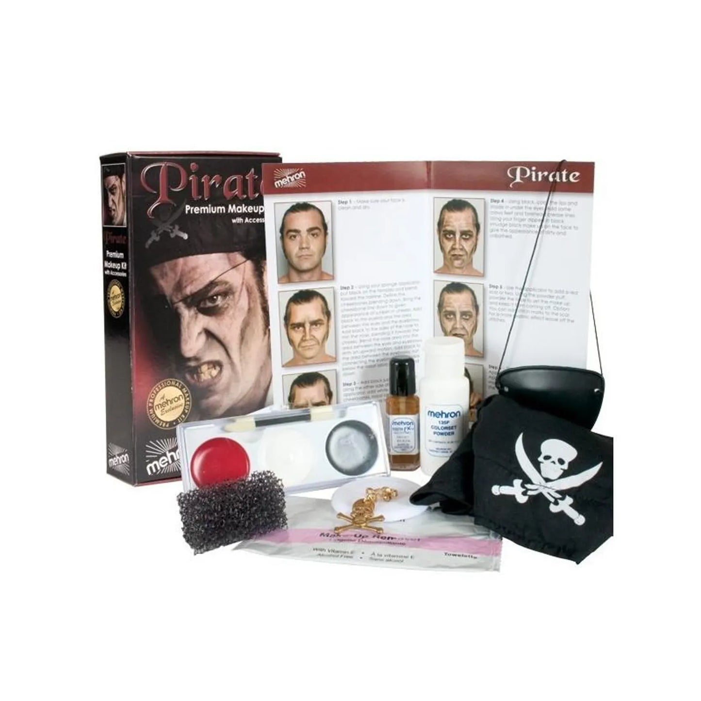 Mehron Pirate Premium Make-up & Accessories Kit