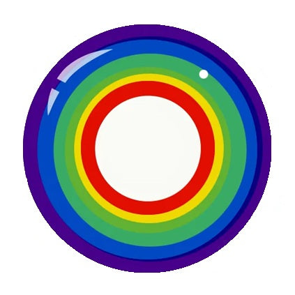 Party Lens #67 Rainbow Circle Contact Lenses