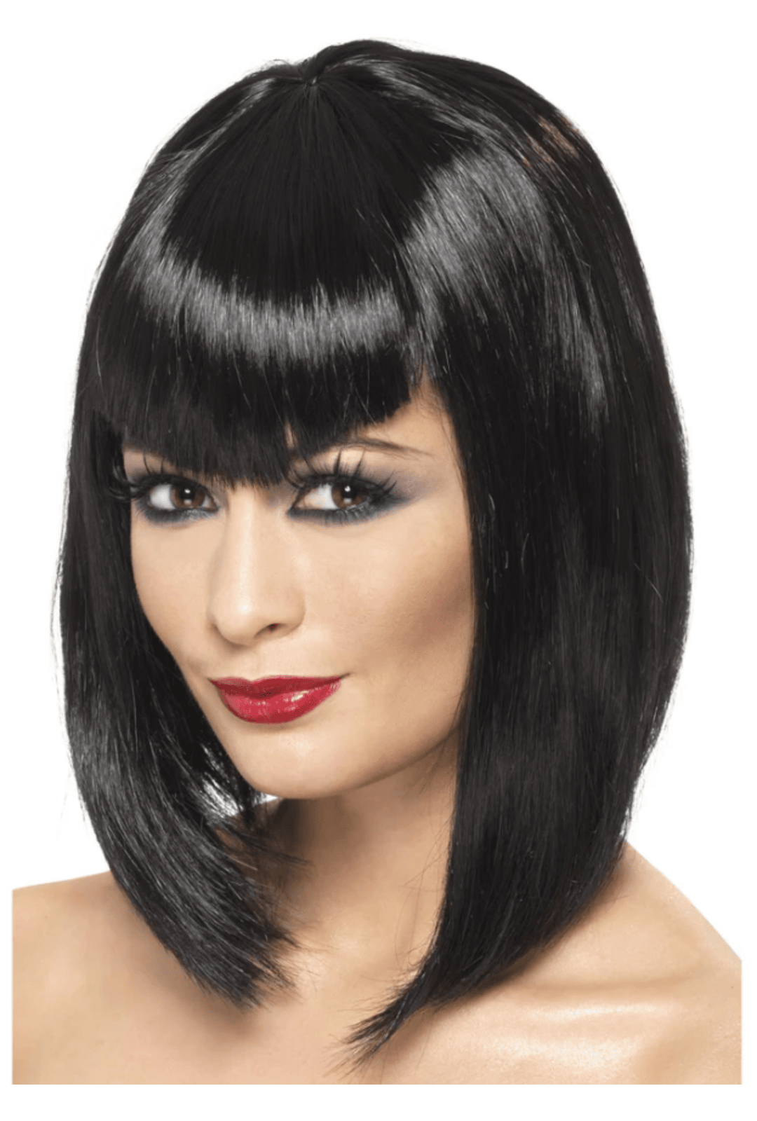 Black Vampire Short Wig With Fringe