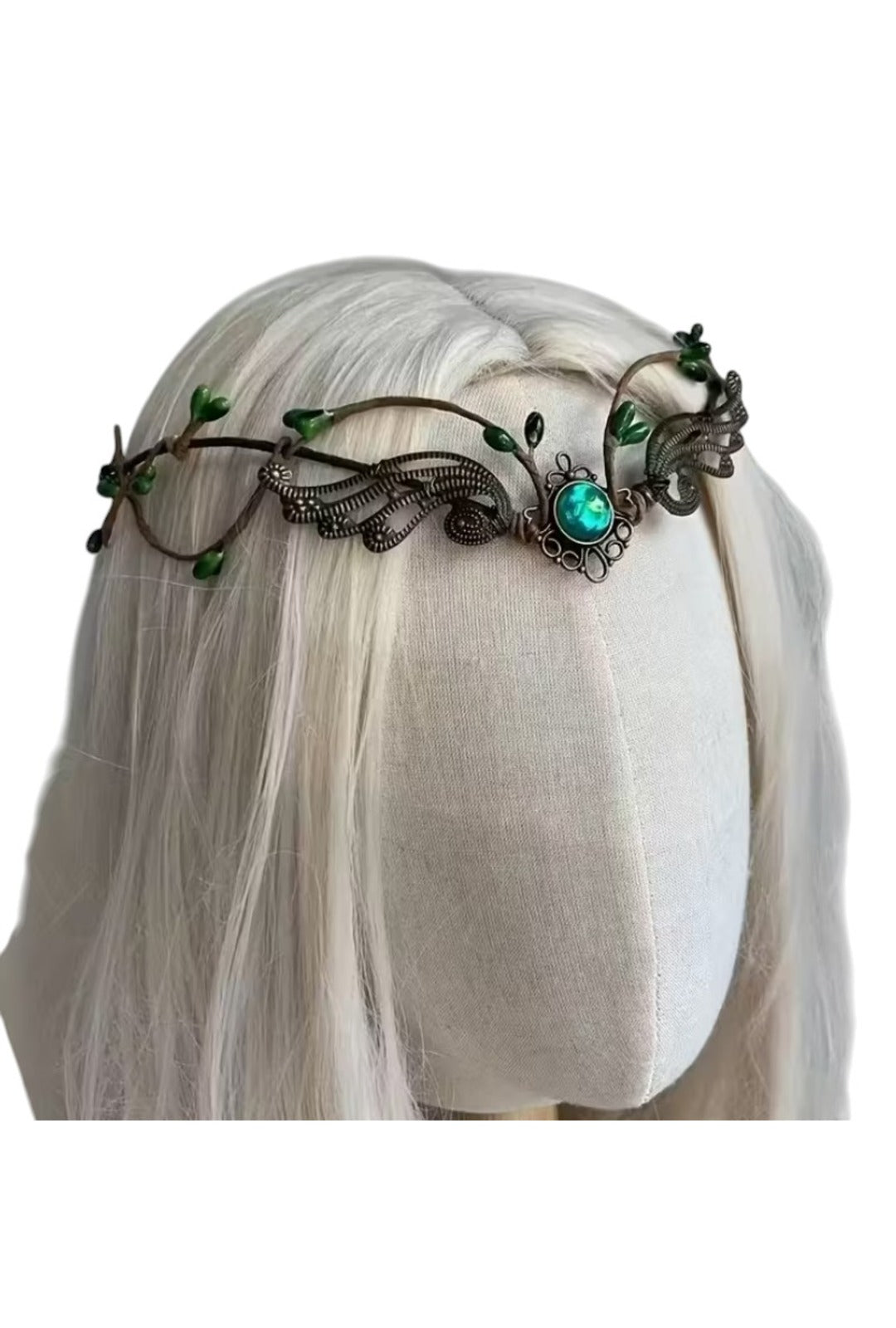 Green and Brown Fae Circlet Crown