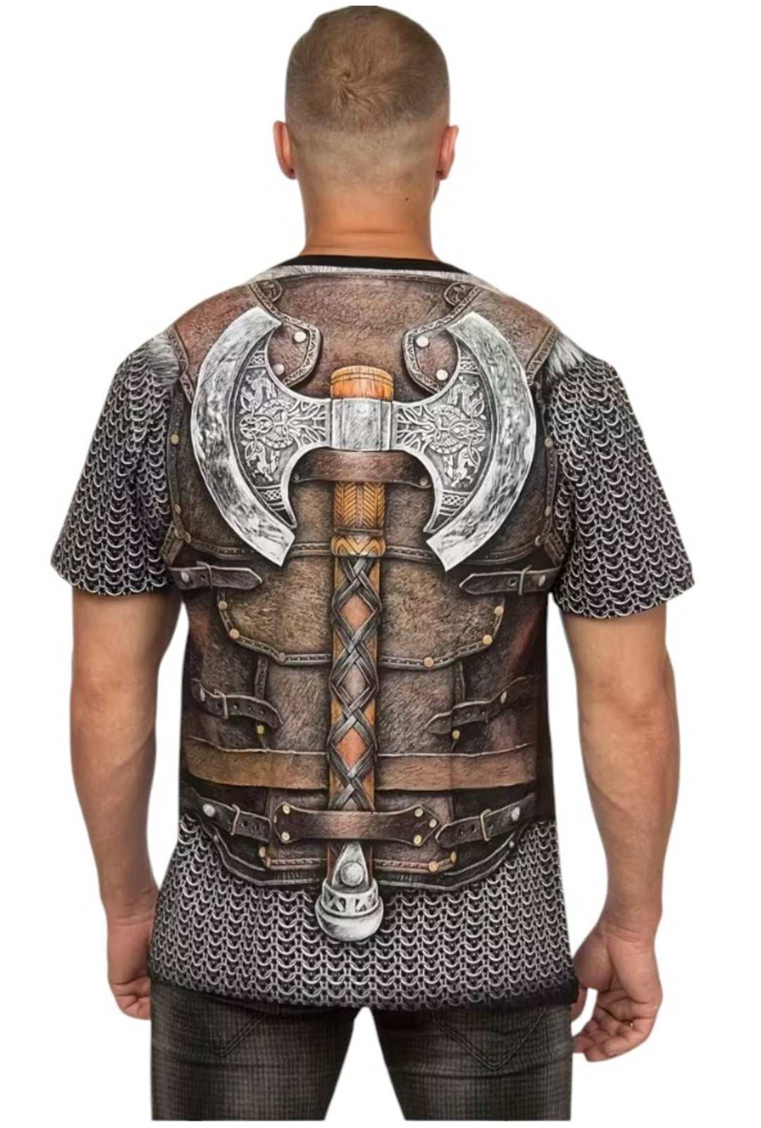 Mens Viking Armour Print Shirt