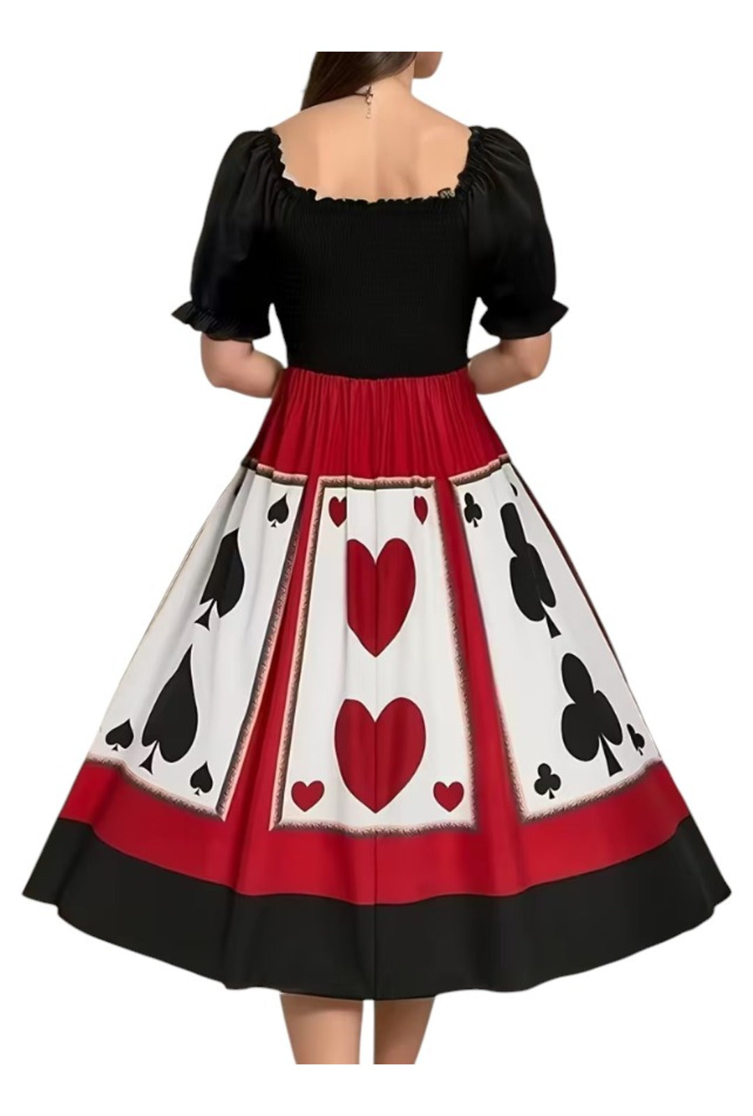 Vintage Style Queen of Hearts Playing Card Dress
