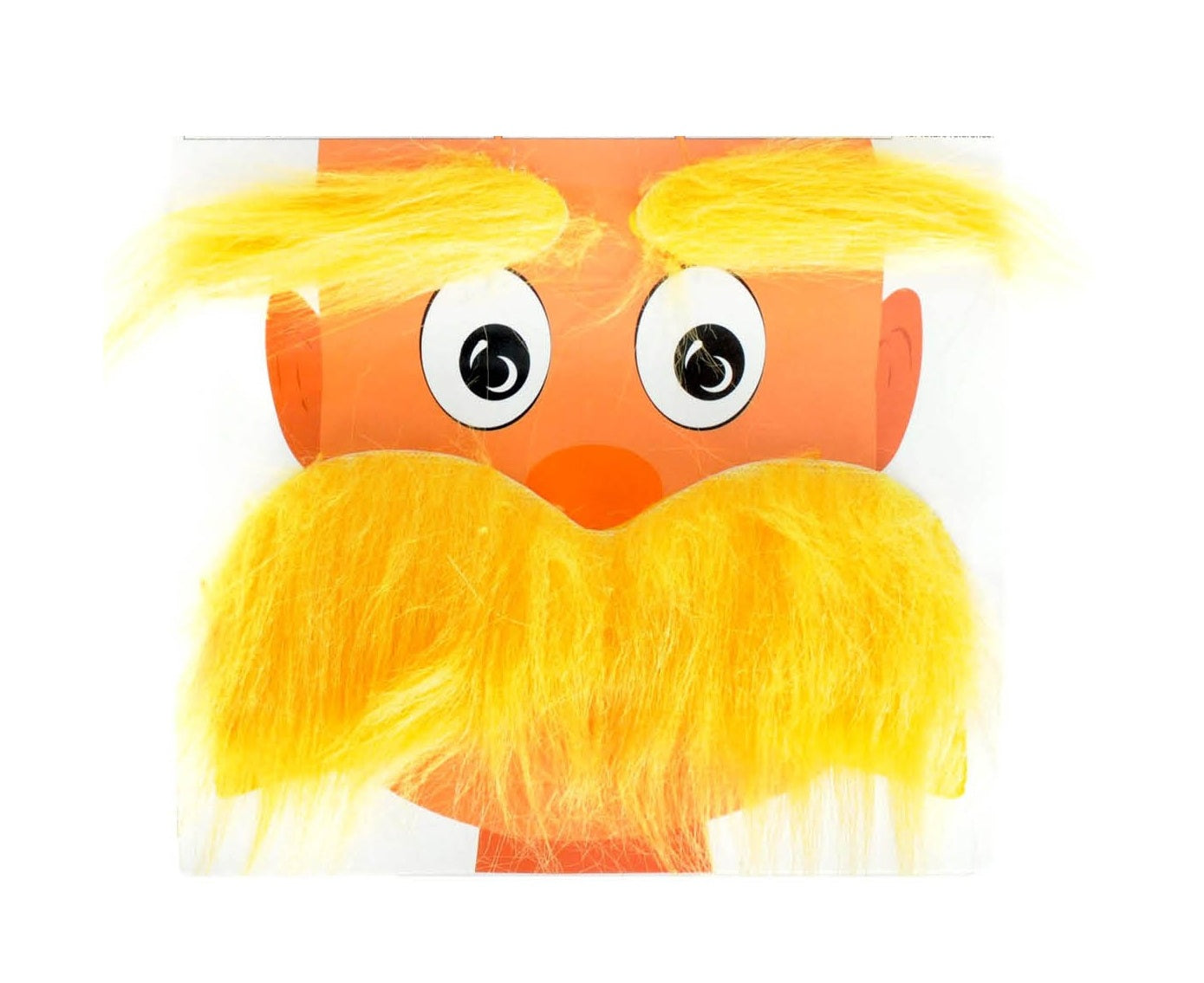 Yellow Moustache and Eyebrows Set