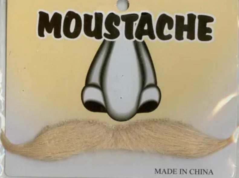 Big Rounded Blonde Moustache