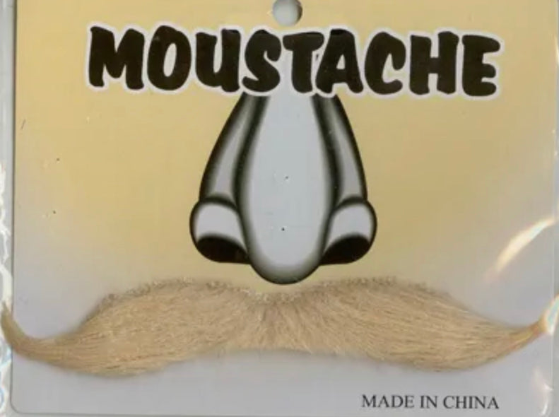 Big Rounded Blonde Moustache