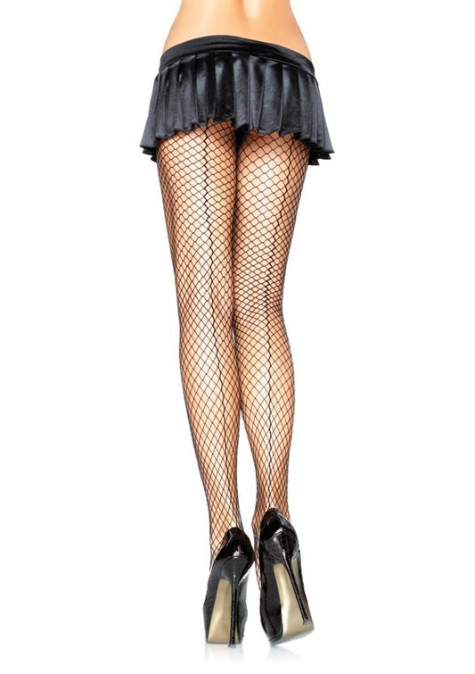 Black Industrial Fishnets with Back Seam