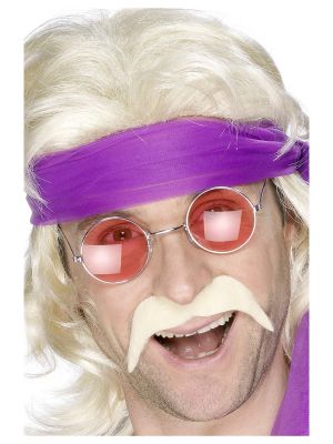 Blond 70's Moustache