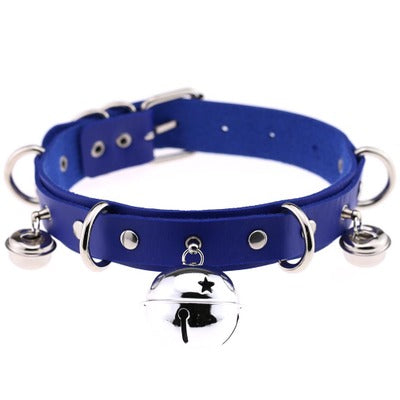 Royal Blue Bell Choker