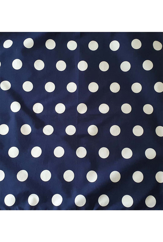 Blue with White Polka Dots Bandana