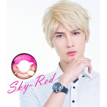 sky red anime contact lenses cosplay manga costume