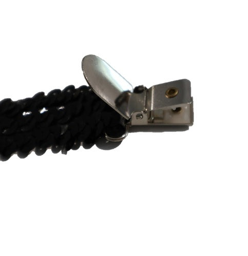 Black Sequin Suspenders