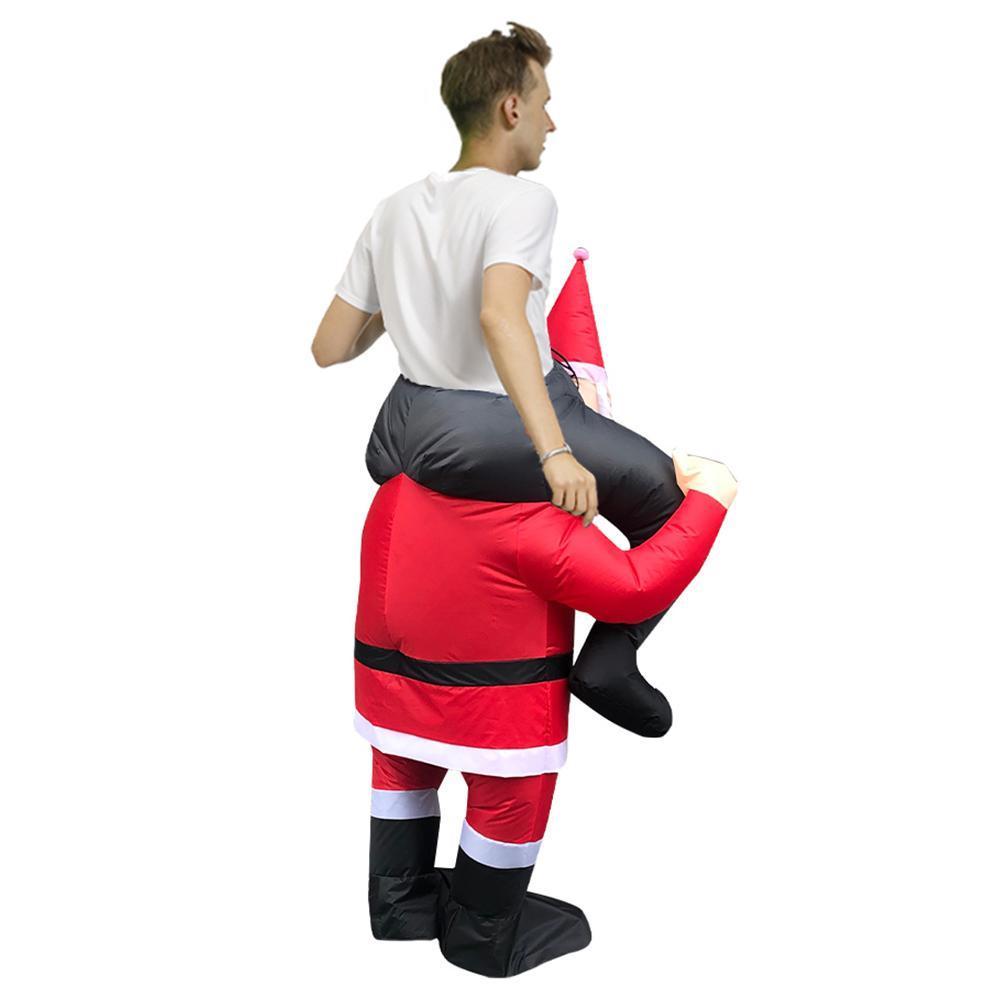 Inflatable Ride-On Santa Costume