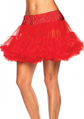 Deluxe Two Tiered Red Petticoat