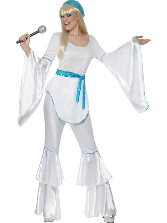 White 1980's Pop Singer Costume