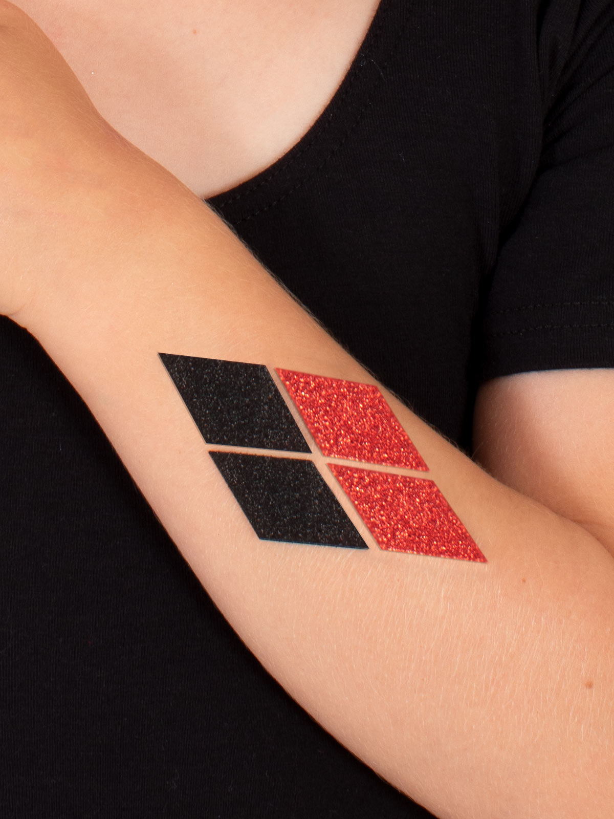 Harley Quinn Glitter Tattoo