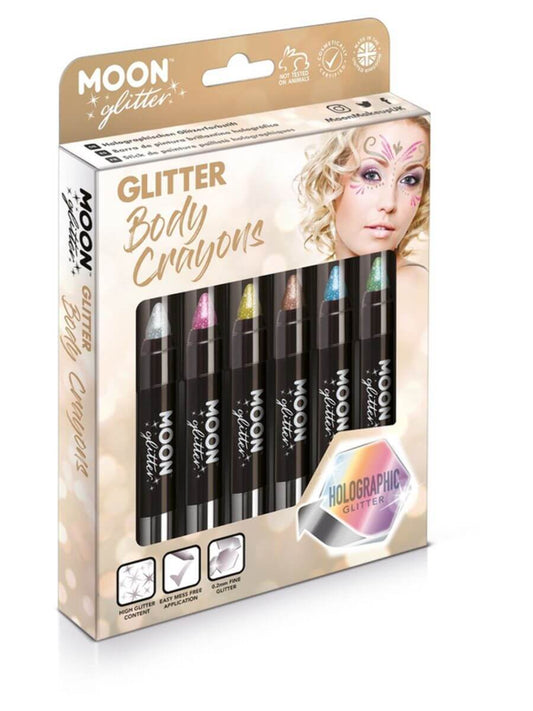 Moon Glitter Holographic Body Crayons