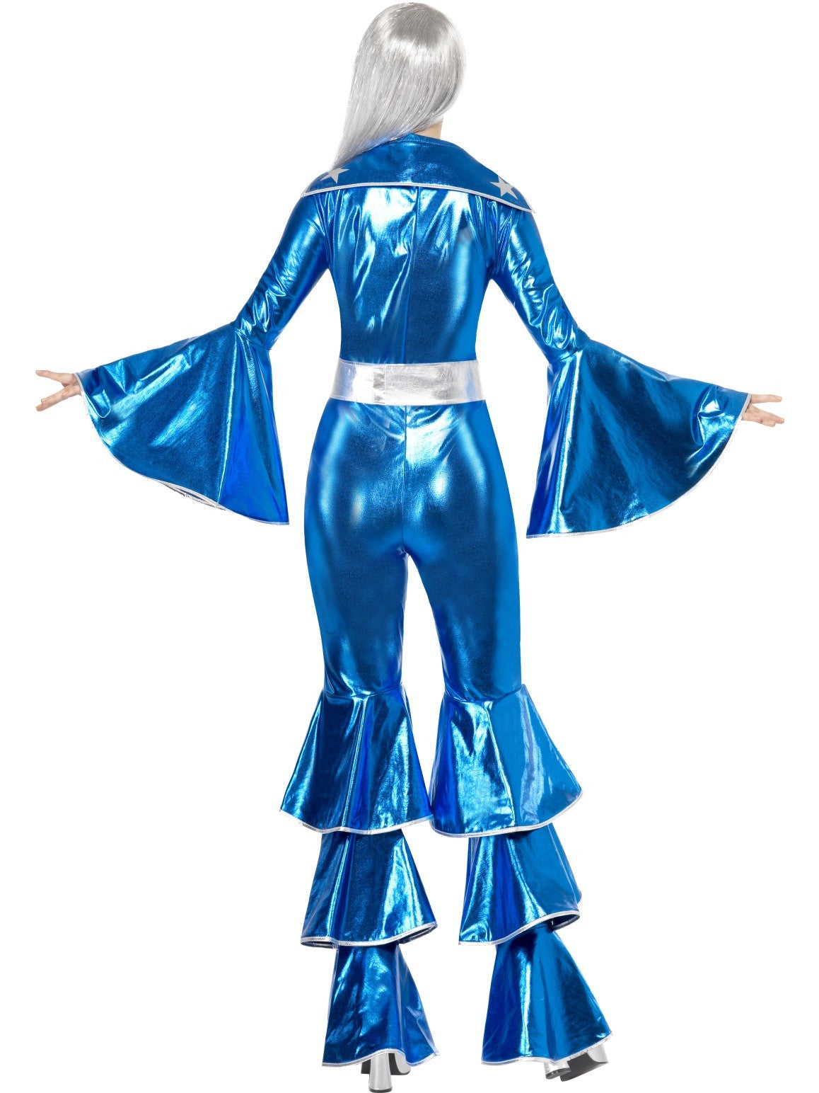 blue metallic abba costume