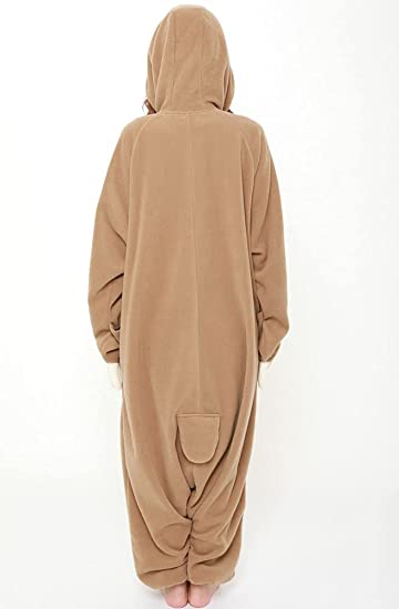 brown sloth onesie fleece happy sloth zootopia costume snug sleepwear