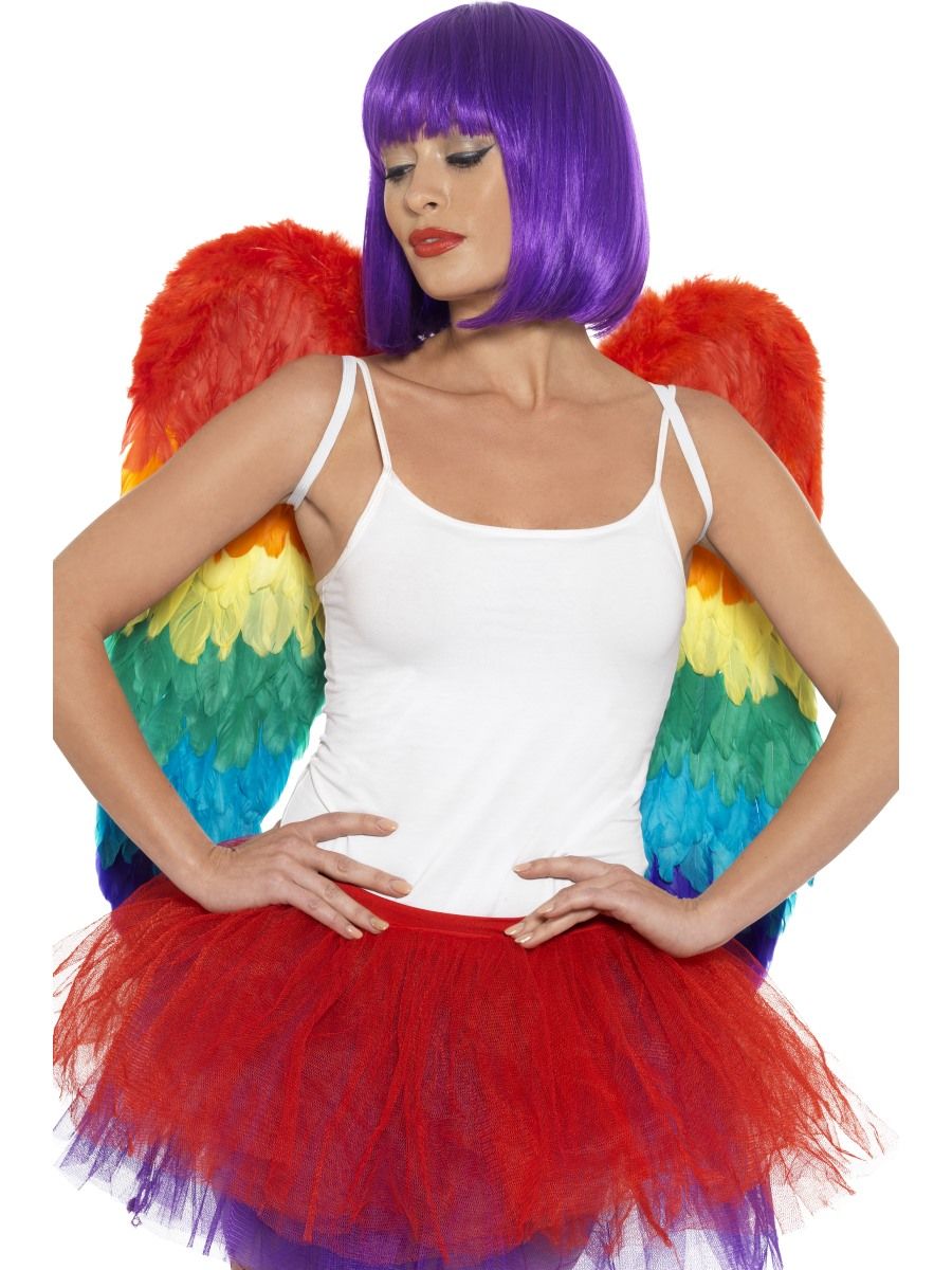 Rainbow Feathered Wings