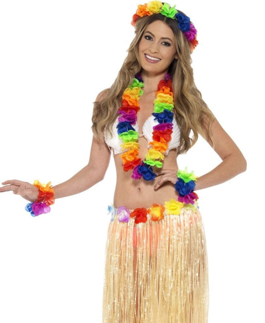 Rainbow Hawaiian Lei Kit
