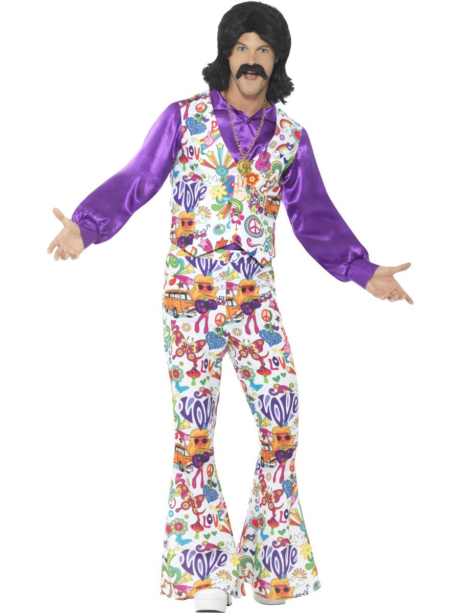 Mens 60's Groovy Hippie Costume Perth Hurly Burly – Hurly-Burly