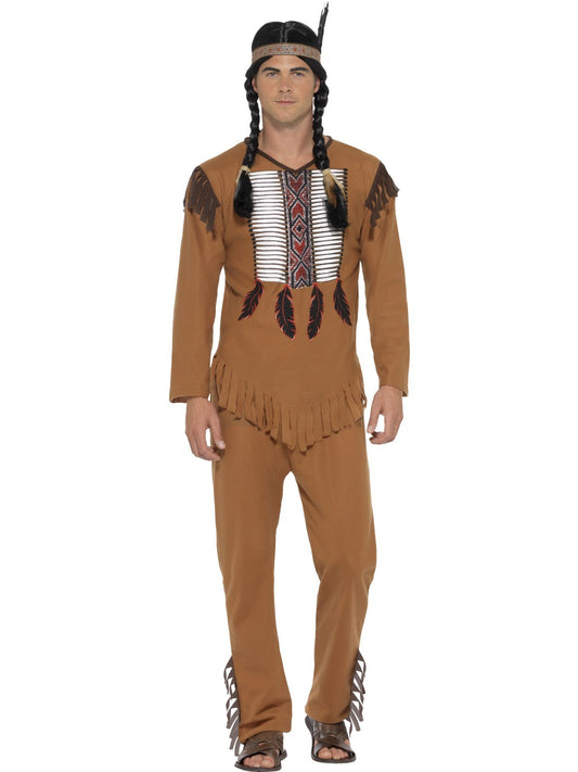 Men's Western Native American Warrior Costume