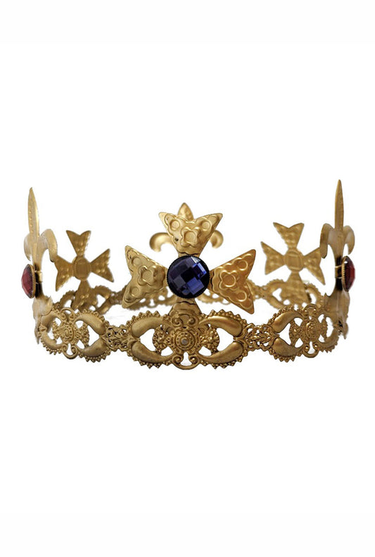 Ornate Crown with Coloured Gems