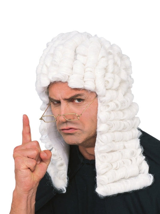 White Judge Wig